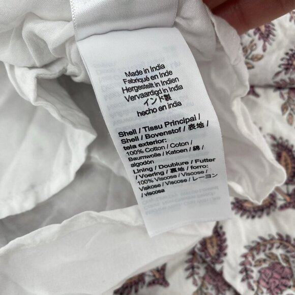 J. Crew Size 6 Drop Waist Cotton Poplin Mini Dress Bouquet Block Print BR444 - Picture 4 of 15